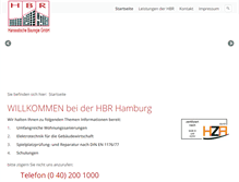 Tablet Screenshot of hbr-hamburg.de